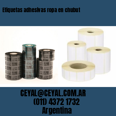 Etiquetas adhesivas ropa en chubut