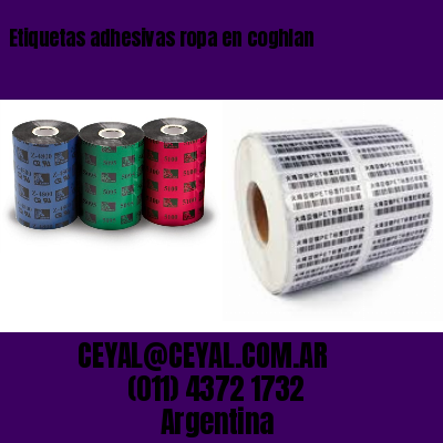 Etiquetas adhesivas ropa en coghlan