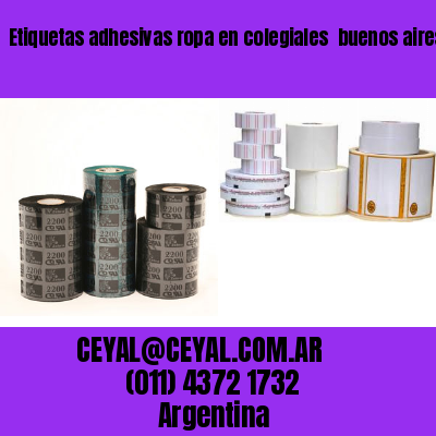 Etiquetas adhesivas ropa en colegiales  buenos aires
