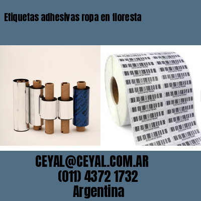 Etiquetas adhesivas ropa en floresta