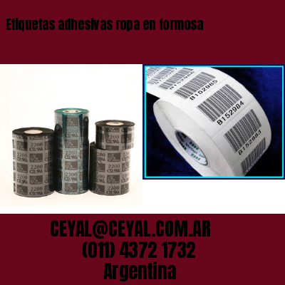 Etiquetas adhesivas ropa en formosa