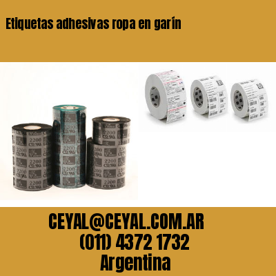 Etiquetas adhesivas ropa en garín
