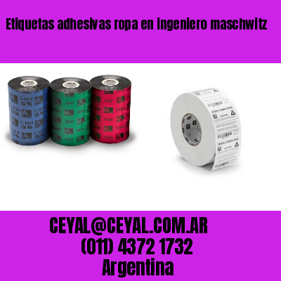 Etiquetas adhesivas ropa en ingeniero maschwitz