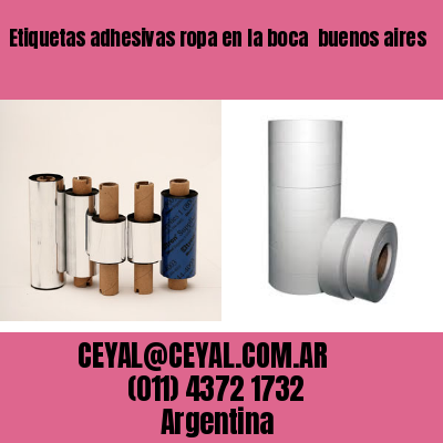 Etiquetas adhesivas ropa en la boca  buenos aires