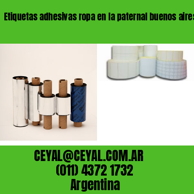 Etiquetas adhesivas ropa en la paternal buenos aires
