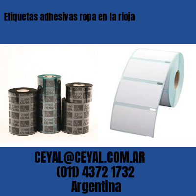 Etiquetas adhesivas ropa en la rioja