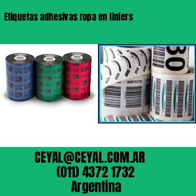 Etiquetas adhesivas ropa en liniers