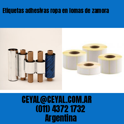 Etiquetas adhesivas ropa en lomas de zamora