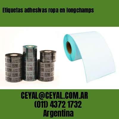 Etiquetas adhesivas ropa en longchamps