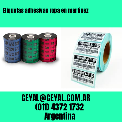 Etiquetas adhesivas ropa en martínez