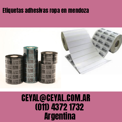 Etiquetas adhesivas ropa en mendoza