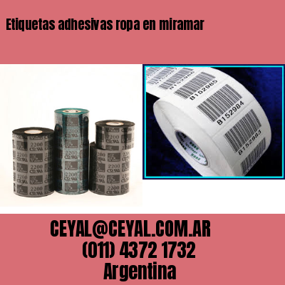 Etiquetas adhesivas ropa en miramar