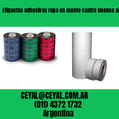 Etiquetas adhesivas ropa en monte castro buenos aires