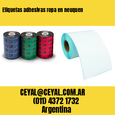 Etiquetas adhesivas ropa en neuquen