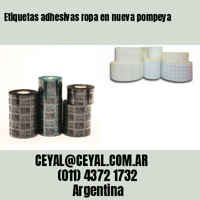 Etiquetas adhesivas ropa en nueva pompeya