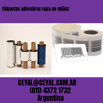 Etiquetas adhesivas ropa en núñez