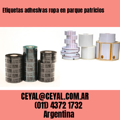 Etiquetas adhesivas ropa en parque patricios