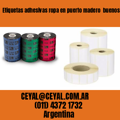 Etiquetas adhesivas ropa en puerto madero  buenos aires