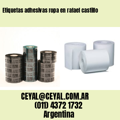 Etiquetas adhesivas ropa en rafael castillo