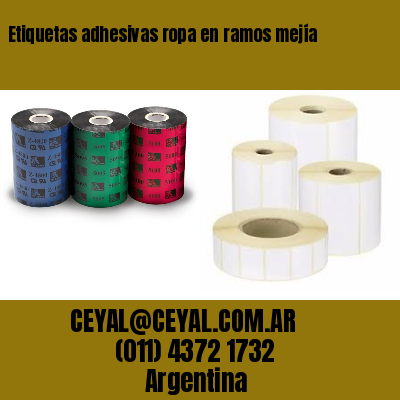 Etiquetas adhesivas ropa en ramos mejía