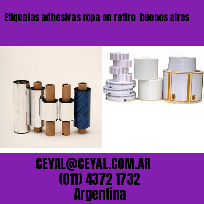 Etiquetas adhesivas ropa en retiro  buenos aires