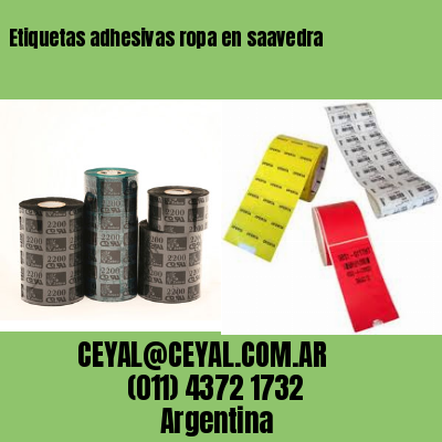 Etiquetas adhesivas ropa en saavedra