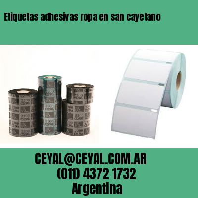 Etiquetas adhesivas ropa en san cayetano