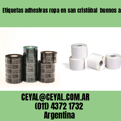 Etiquetas adhesivas ropa en san cristóbal  buenos aires