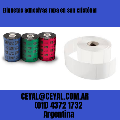 Etiquetas adhesivas ropa en san cristóbal