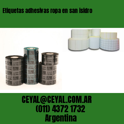 Etiquetas adhesivas ropa en san isidro