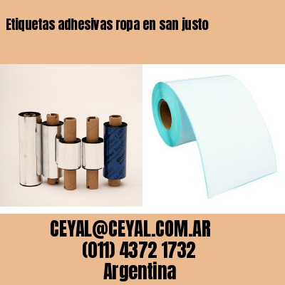 Etiquetas adhesivas ropa en san justo