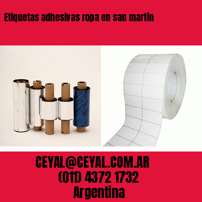 Etiquetas adhesivas ropa en san martín