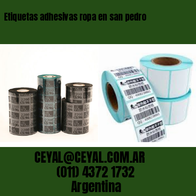 Etiquetas adhesivas ropa en san pedro