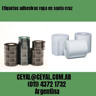 Etiquetas adhesivas ropa en santa cruz