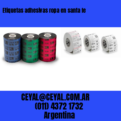 Etiquetas adhesivas ropa en santa fe