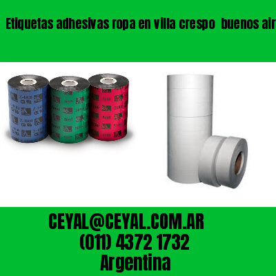 Etiquetas adhesivas ropa en villa crespo  buenos aires