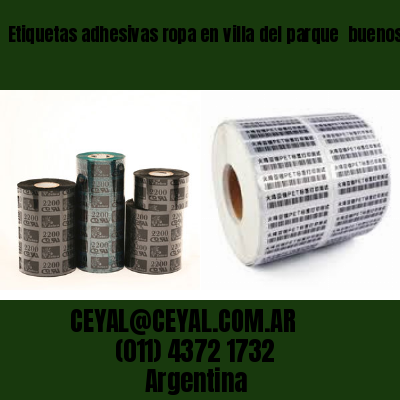 Etiquetas adhesivas ropa en villa del parque  buenos aires