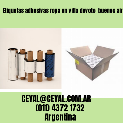 Etiquetas adhesivas ropa en villa devoto  buenos aires