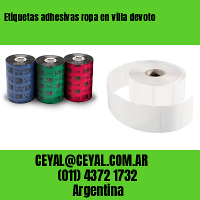 Etiquetas adhesivas ropa en villa devoto
