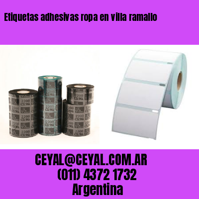 Etiquetas adhesivas ropa en villa ramallo