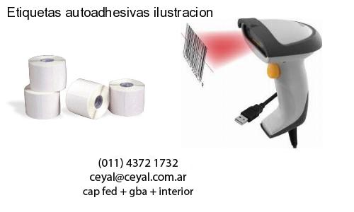 Etiquetas autoadhesivas ilustracion