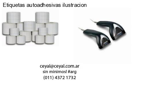 Etiquetas autoadhesivas ilustracion
