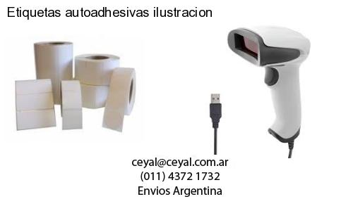 Etiquetas autoadhesivas ilustracion