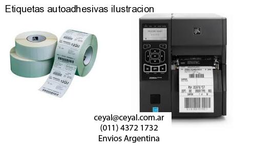 Etiquetas autoadhesivas ilustracion