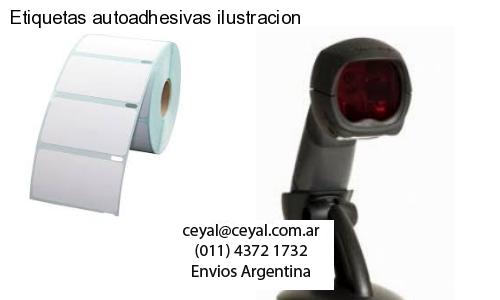 Etiquetas autoadhesivas ilustracion