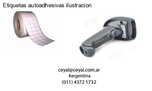 Etiquetas autoadhesivas ilustracion