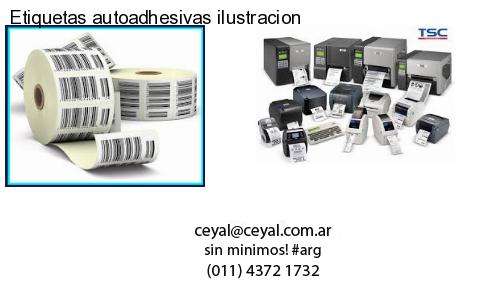 Etiquetas autoadhesivas ilustracion