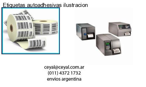 Etiquetas autoadhesivas ilustracion