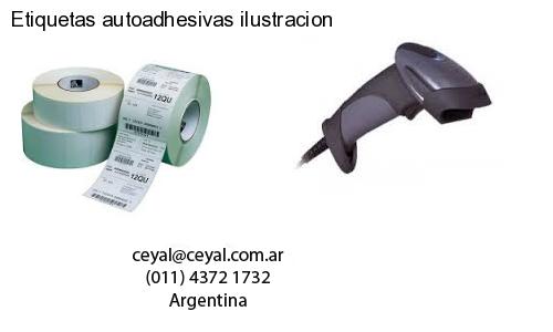 Etiquetas autoadhesivas ilustracion