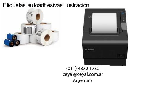 Etiquetas autoadhesivas ilustracion